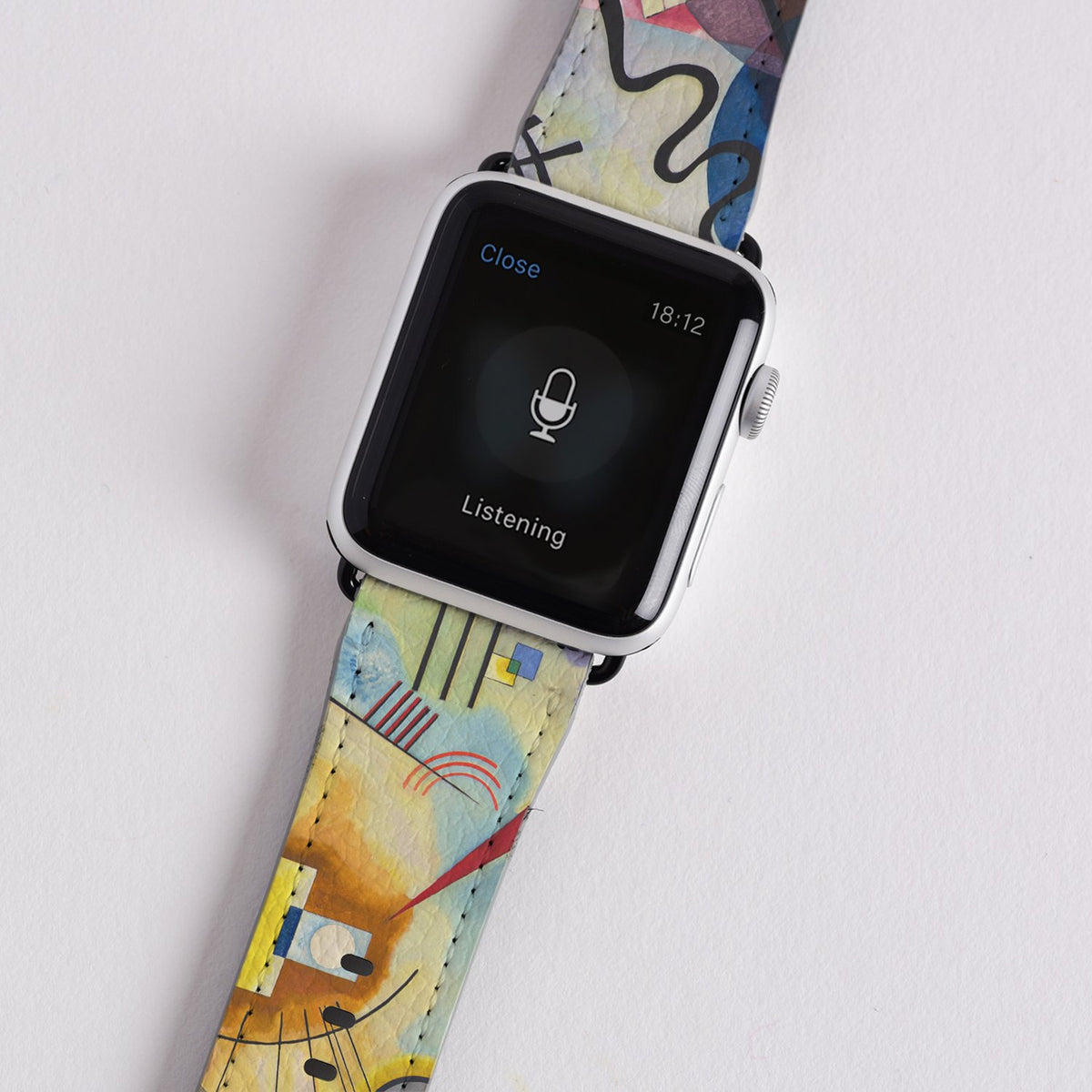 Blue and yellow apple watch online band