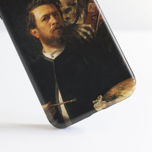 Self Portrait With Death Playing The Fiddle