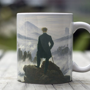 Ceramic Mugs Caspar David Friedrich The Wanderer Above the Sea of Fog