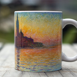 Ceramic Mugs Claude Monet San Giorgio Maggiore at Dusk