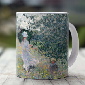 Ceramic Mugs Claude Monet Taking a Walk near Argenteuil