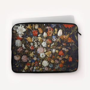 Laptop Sleeves Jan Brueghel the Elder Flowers in a Wooden Vessel