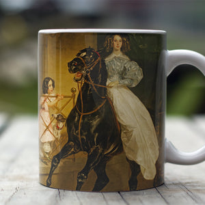 Ceramic Mugs Karl Bryullov A Rider