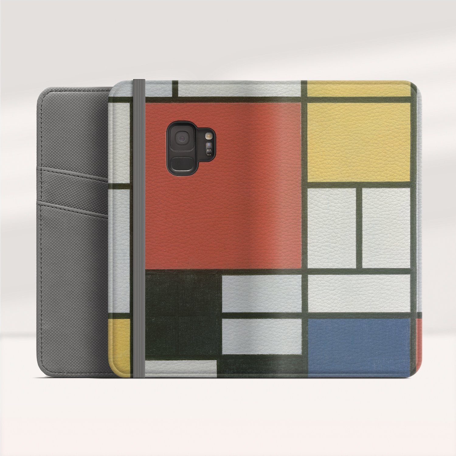 Langt væk svulst forråde Composition with Large Red Plane, Yellow, Black, Gray, and Blue by Piet  Mondrian - Samsung Wallet Cases | ArtPointOne