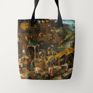 Tote Bags Pieter Bruegel the Elder The Dutch Proverbs