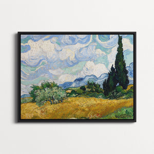 Wheat Field with Cypresses